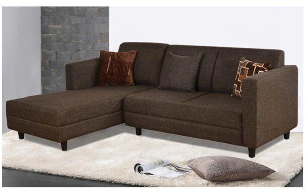 5 Seater Sectional Sofa, Color : Brown