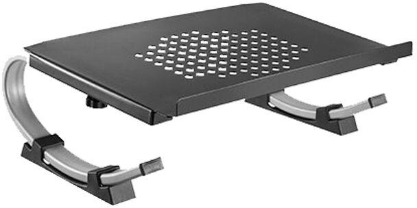 Height Adjustable Steel Laptop Riser, Color : Black