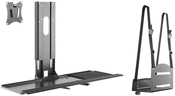 Plastic WALL MOUNTED WORKSTATION, Color : Black