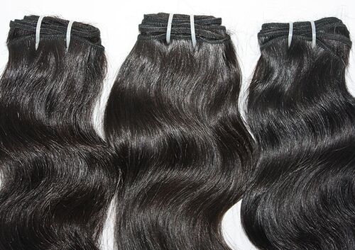 Machine Weft Black Hair, for Parlour, Personal, Style : Curly, Straight, Wavy