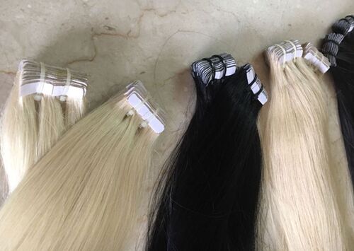 Tape Wefts Hair, for Parlour, Personal, Length : 10-20Inch