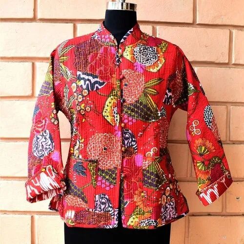 Cotton Kantha Quilt Jackets, Size : All Sizes