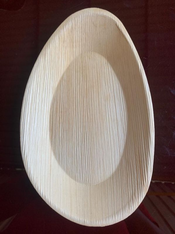 Oval Areca Leaf Plates, for Serving Food, Size : 6inch, 8inch.10inch