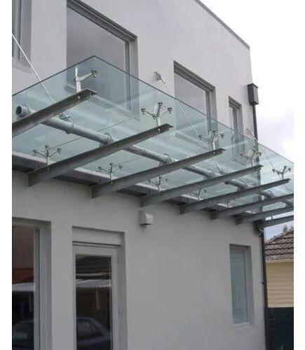 Stainless Steel Glass Canopy