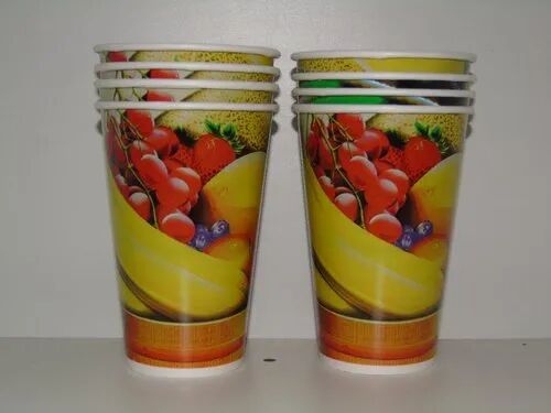 Eco-Friendly Disposable Paper Glass, for Event Party Supplies, Pattern : Printed