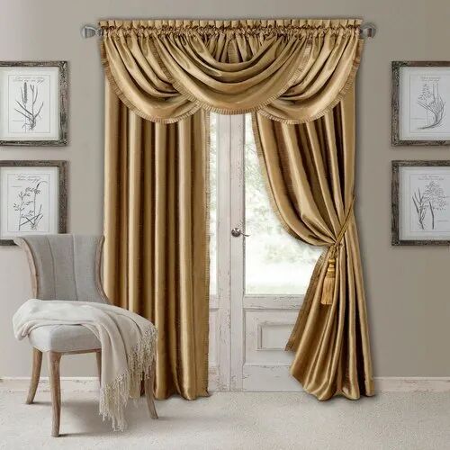 Plain Decorative Curtain, Length : 4x7 Feet