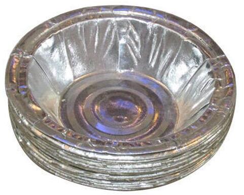 Round Silver Laminated Paper Bowls, Features : Machine Made, Good Quality