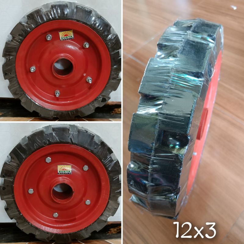 12x3 Solid Rubber Wheel