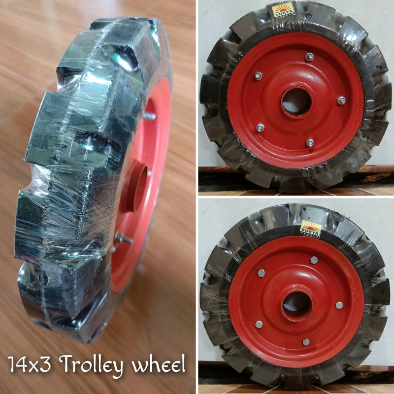 14x3 Cuted Trolley Wheel