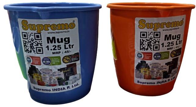 Round Plastic Supermo Mug, for Home Use, Feature : Durable, Unique Design