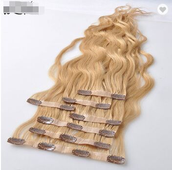 PU Clip In Hair Extension, for Parlour, Personal, Style : Straight, Wavy