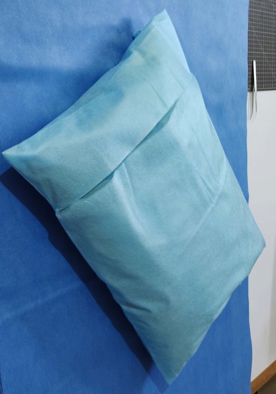 Medical Blue Plain Nonwoven disposable bed sheet, for Hospital, Size : Multisizes