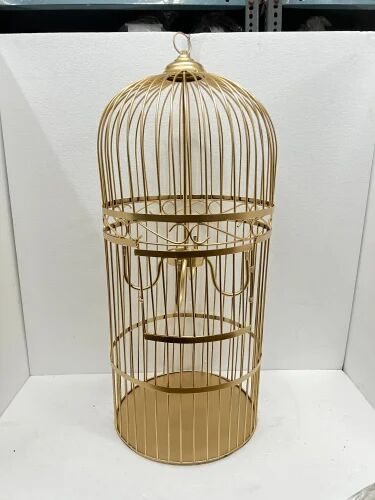 Creatick Impex Plain Metal Decorative Cage Candle Holder, Feature : Durable, High Quality
