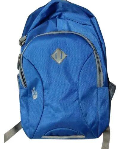 Blue Zipper Backpack Bag