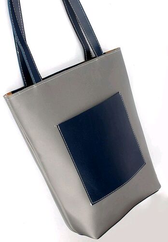 Ladies Handbag, Color : Grey, Blue