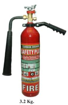 3.2 KG CO2 Fire Extinguisher, Color : Red