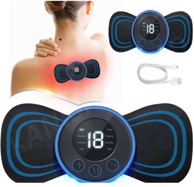 Blue Semi Automatic Butterfly Pain Relief Massager Machine, For Vibrating