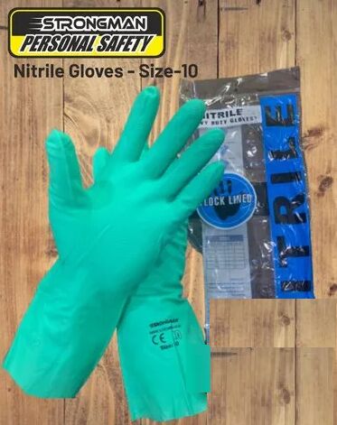 Nitrile Gloves, Color : Green