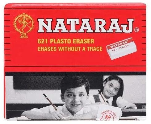 Rubber NATARAJ ERASER, Packaging Type : Box