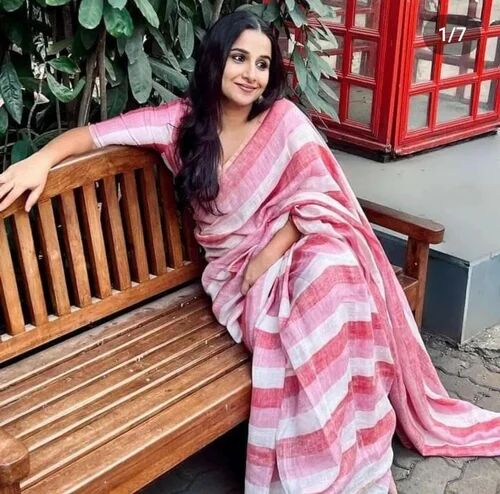 linen saree