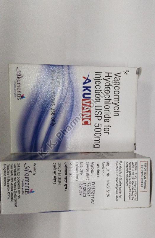 AKUVANC (Vancomycin hydrochloride injection 500mg) for COMMERCIAL