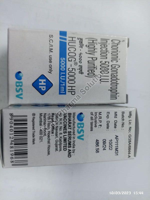 Hucog 500hp human chorionic gonadotropin injections, Medicine Type : Allopathic