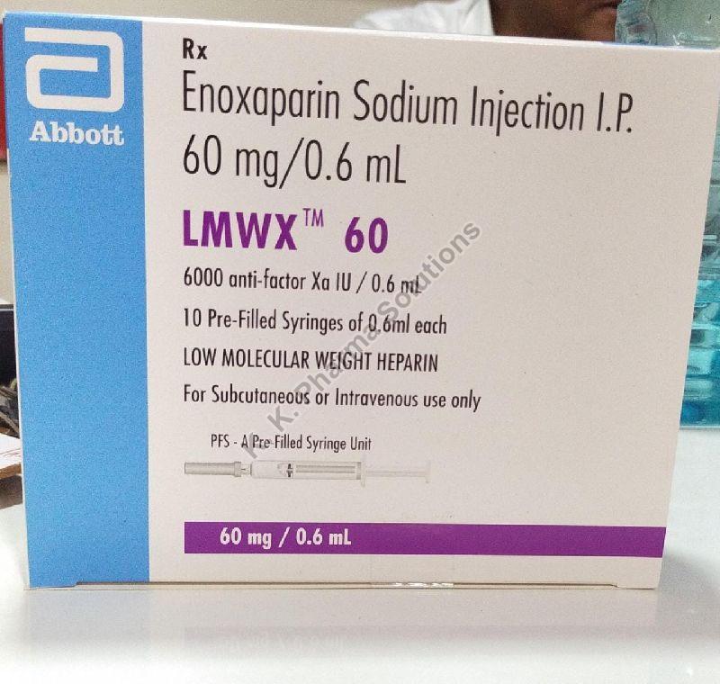 LMWX 60 (ENOXAPARIN SODIUM INJECTION), Grade : Pharmaceutical Grade