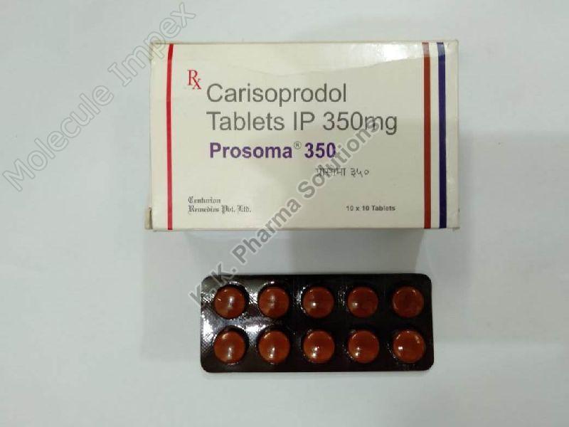 Prosoma 350 mg carisoprodol tablet for Health Related Issue