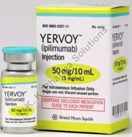 Yervoy 50 Injection, Packaging Size : 1x1 Vial