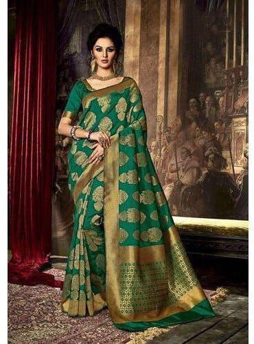 Printed Tussar Silk Designer Banarasi Saree, Occasion : Wedding Wear