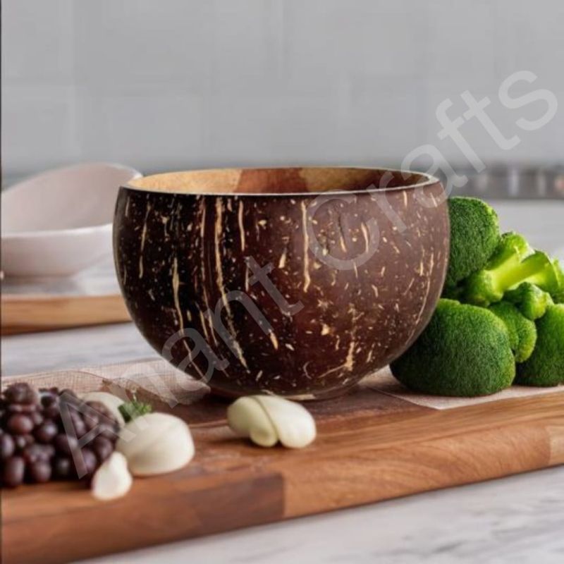 Polished Plain coconut shell bowl, for Making Hadicrafts