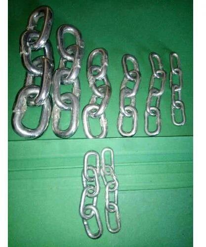 Mild Steel Welded Link Chain, Color : Silver