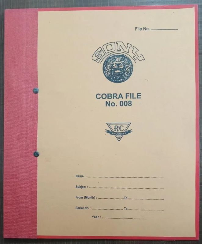 Paper Board Cobra File, Color : ALL