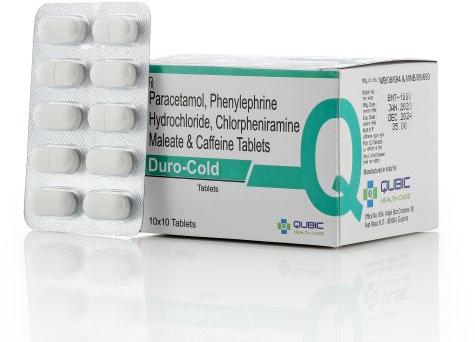 Duro Cold Tablets, Packaging Type : Box