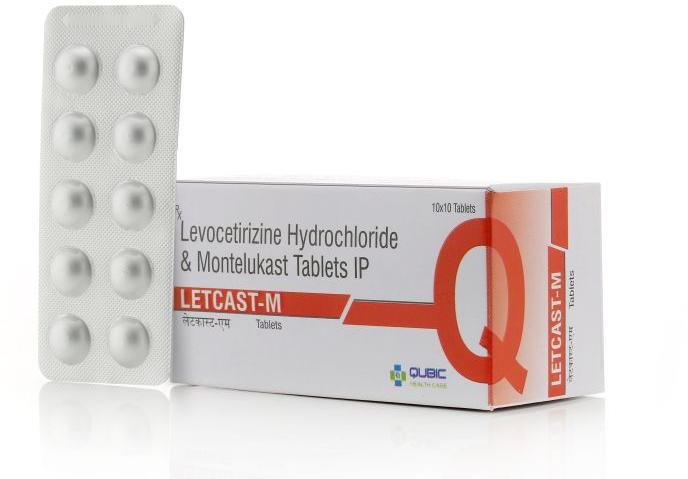 Letcast-M Tablets, Packaging Type : Box