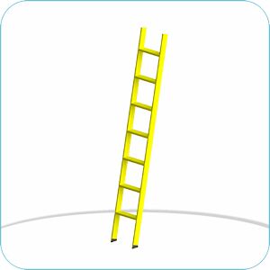 Polished FRP Heavy Duty Ladder, for Industrial, Certificate : ISI Certified