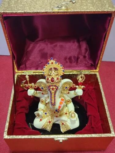  Laxmi Ganesh Statue, for HOME ND TEMPLE, Size : 8INCHIES