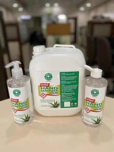 Herbal Hand Sanitizer, Packaging Size : 5L