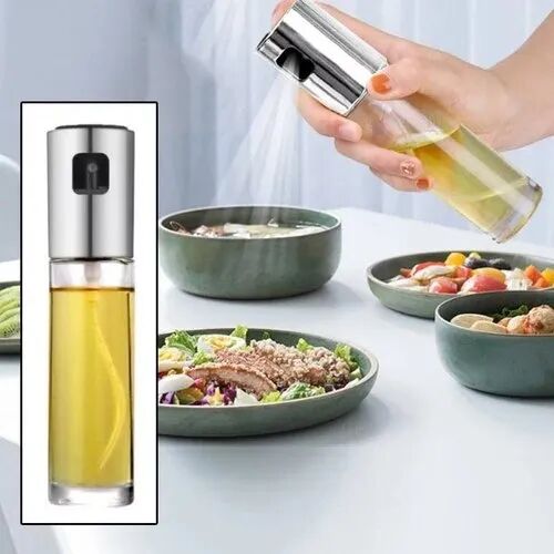 Glass Cooking Oil Spray Bottle, Color : Transparent