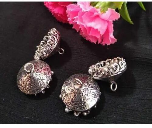 Silver Brass Jhumka, Packaging Type : Packet