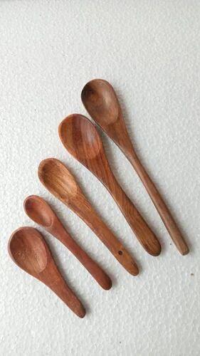 Ethica Handicrafts Wooden Spoon, Size : 7