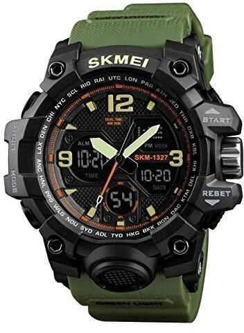 SKM-1327 Army Print Analog Digital Wrist Watch