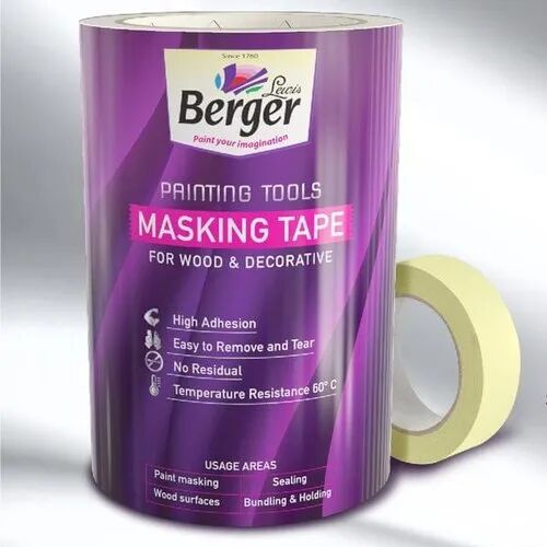 Berger Masking Tape, Backing Material : Wood Surfaces, Sealing, Bundling Holding