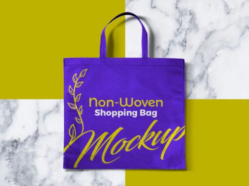 Printed non woven shopping bag, Style : Handled