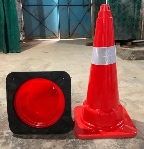 Plastic Traffic Cones, Color : Red