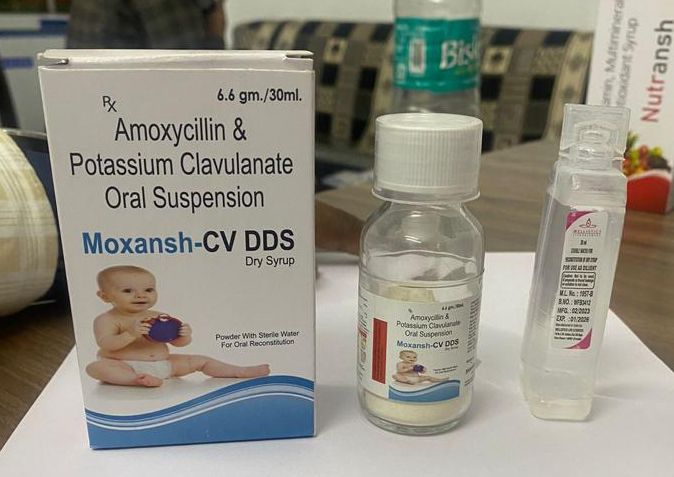 Amoxicillin 400mg And Potassium Clavulanate 57mg Dry Syrup At Best ...