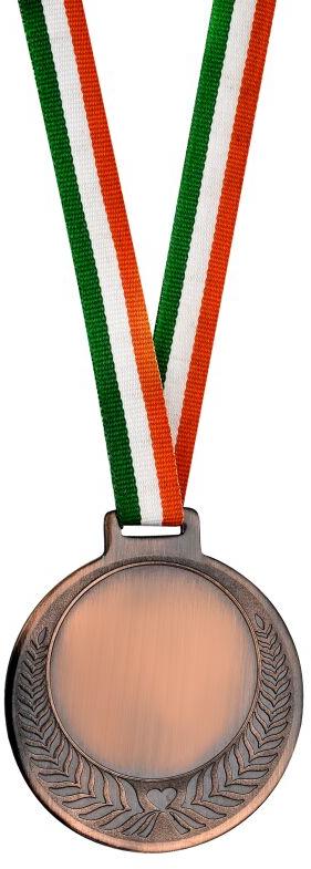 Oval Mild Steel Bronze Medal, for Champions Awards, Style : Antique