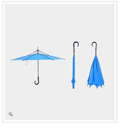 Plain Polyester Reversible Umbrella, Size : 23 Inch