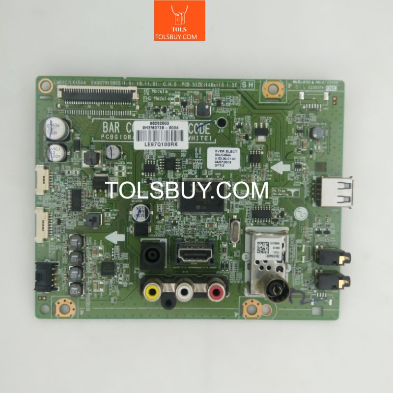 LG 24LK454A LED TV Motherboard, Certification : CE Certified