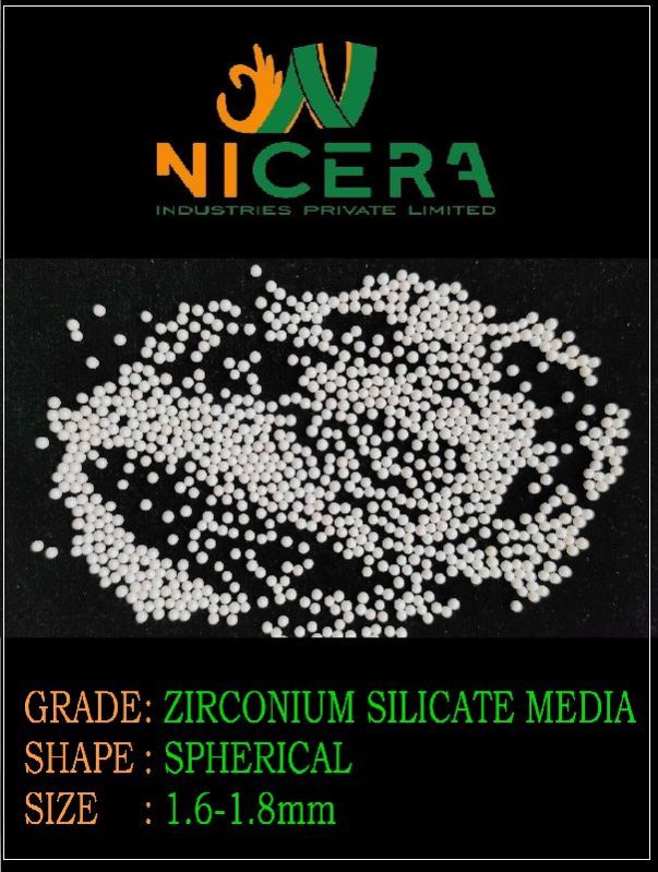 1.6-1.8mm Zirconium Silicate Media